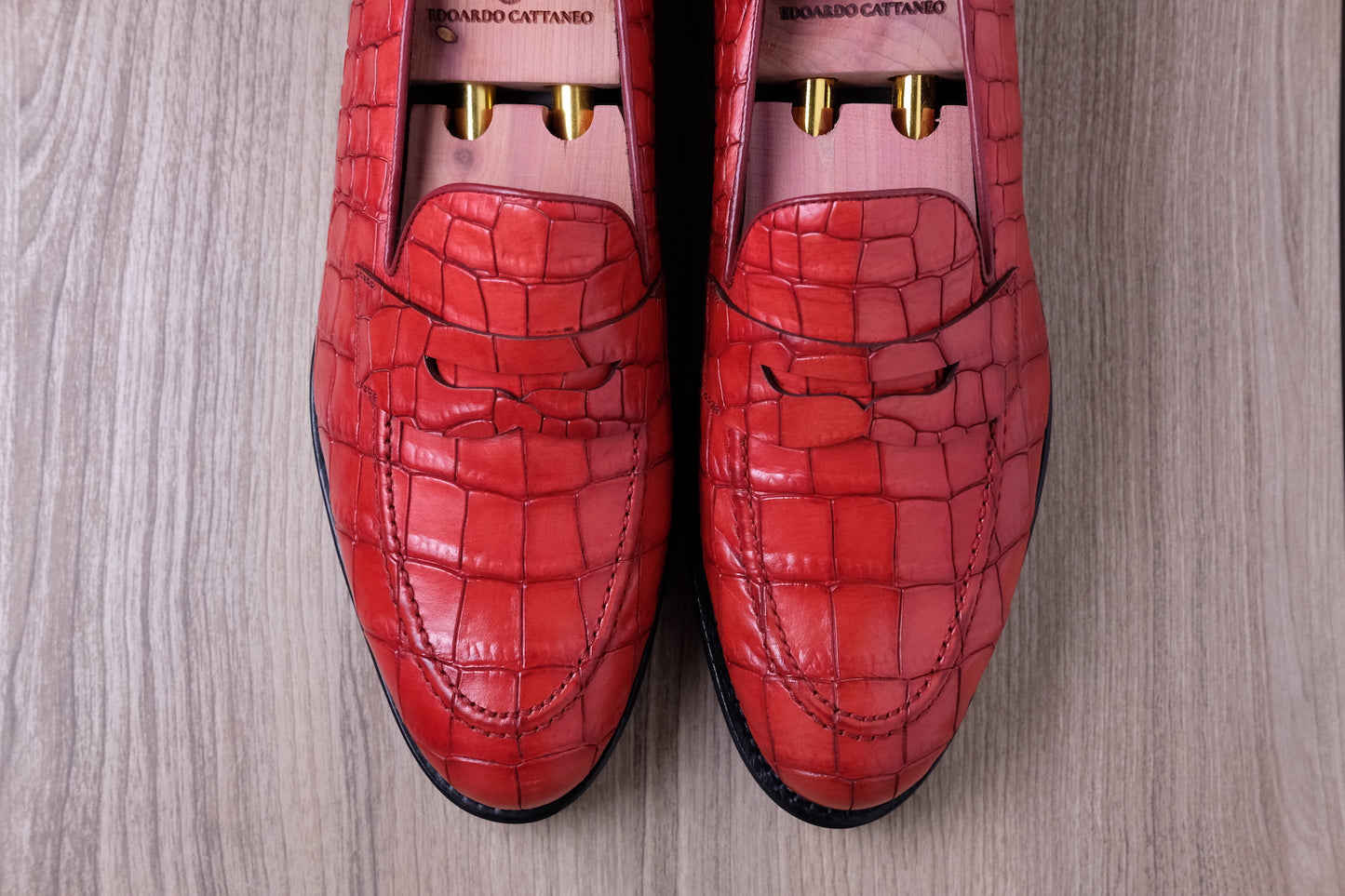 Classic Penny Loafers Printed Alligator