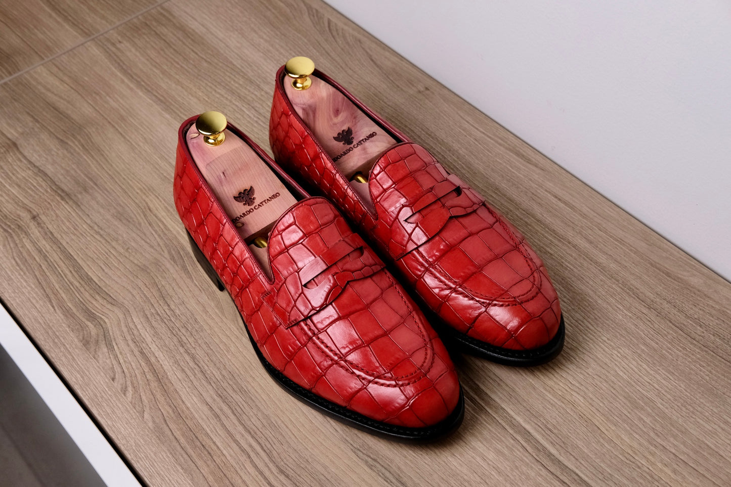 Classic Penny Loafers Printed Alligator