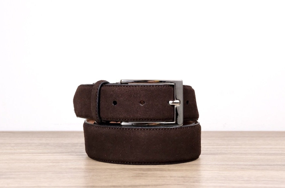 Belt Square Buckle Suede