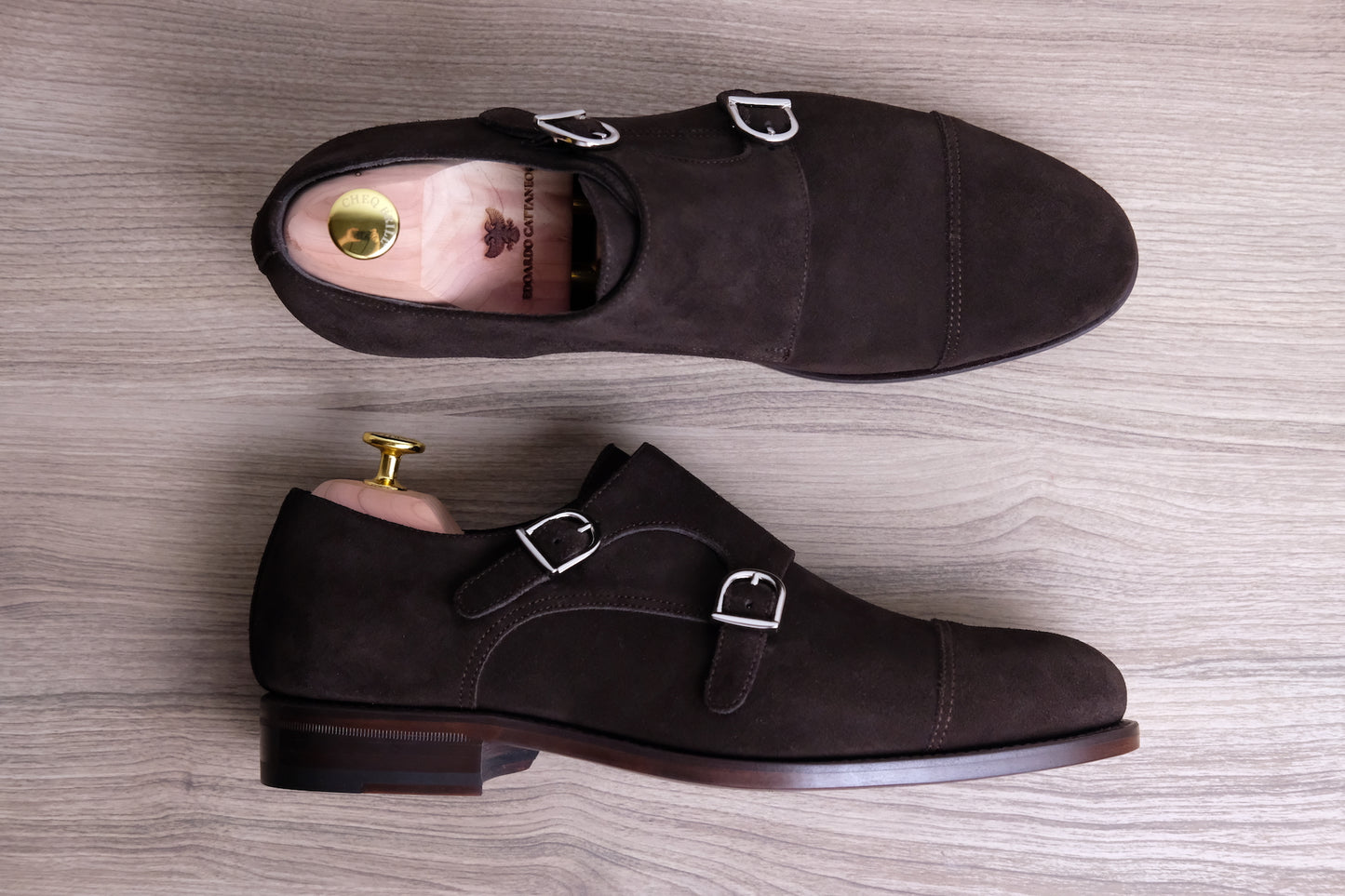 Classic Double Monk Suede