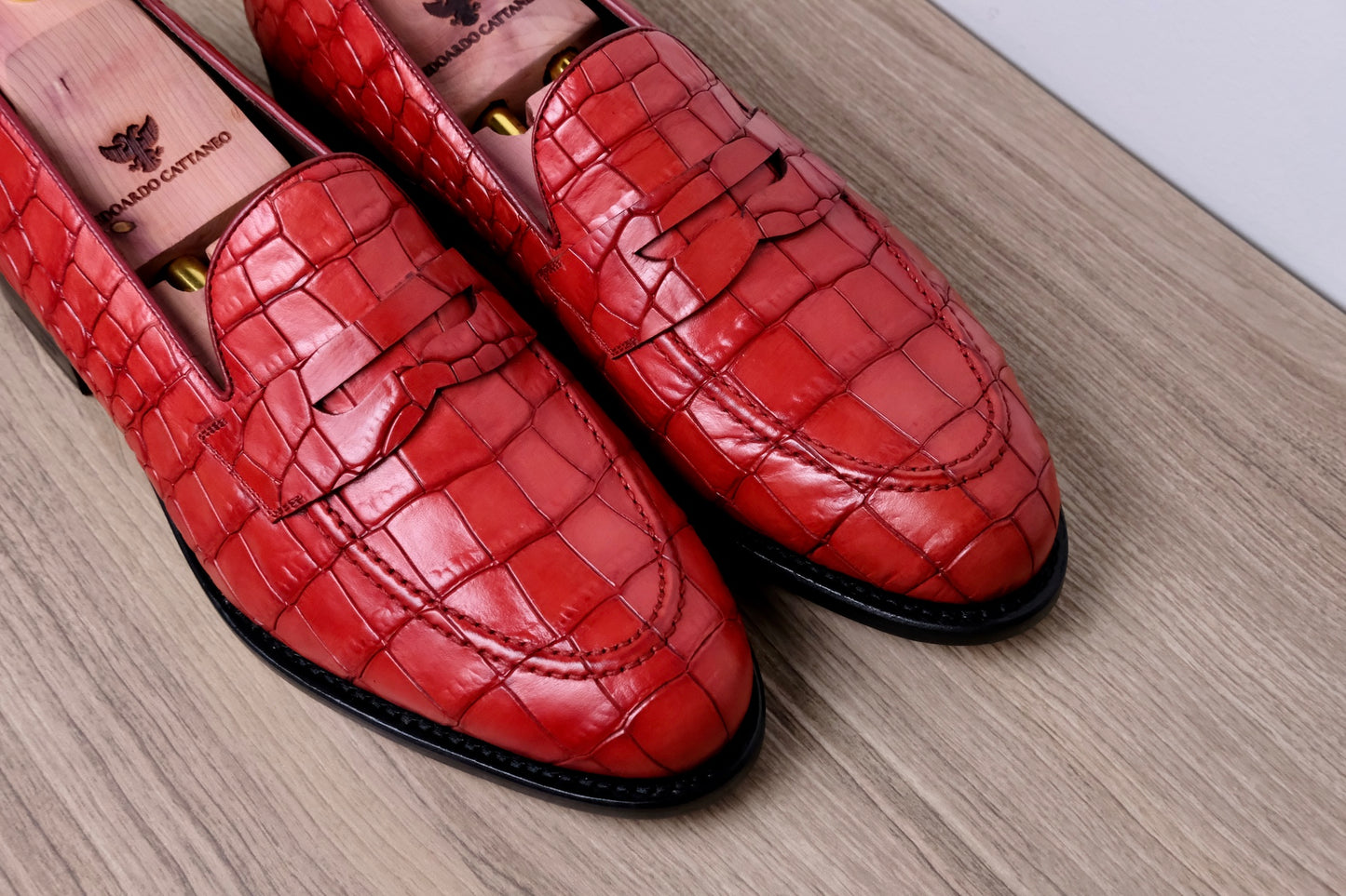 Classic Penny Loafers Printed Alligator